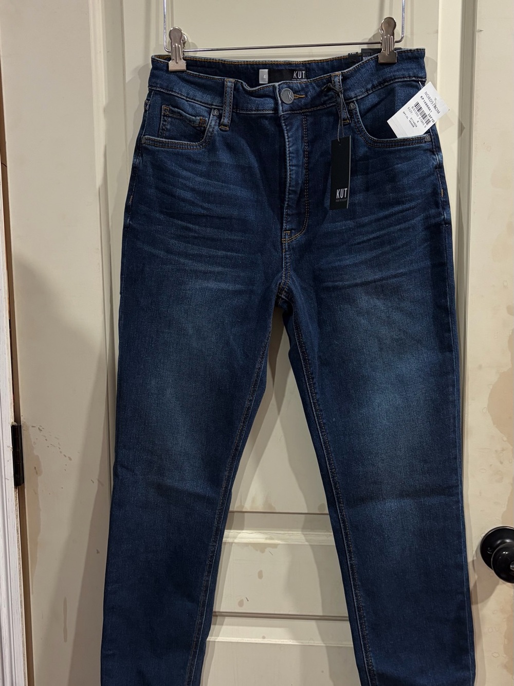 Nordstrom Women's Slim Dark Indigo Stretch Jeans